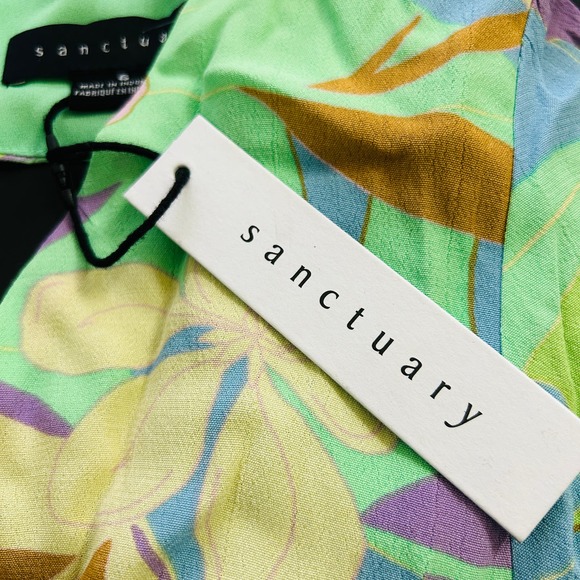 NEW Sanctuary Women's Tie Back Floral Maxi Dress Puff Sleeve Size 6 MSRP $159 - Picture 3 of 3